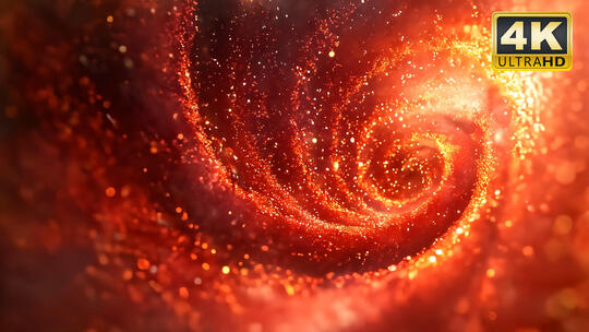 漩涡粒子特效红色背景3