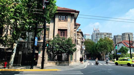 上海浦西街景视频素材模板下载