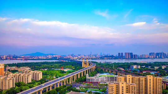 南京长江大桥夜景