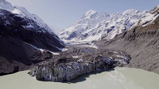 新西兰雪山景观视频素材模板下载