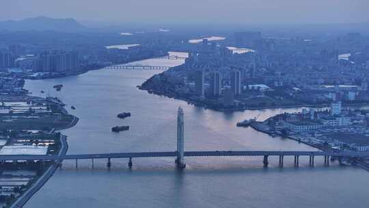 中国广东省江门市开平市金山大桥视频素材模板下载