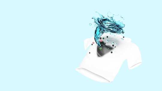 洗衣液衣物除菌3d动画