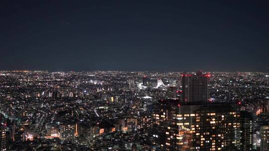 日本东京的城市夜景