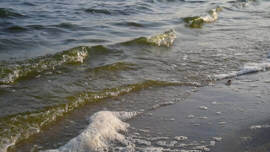 海边涨潮海浪浪花