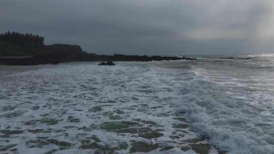 海南龙门激浪海岸航拍