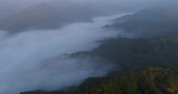 江南高山云海云雾丽水晨曦风光