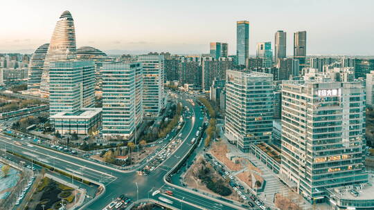 望京SOHO城市建筑全景