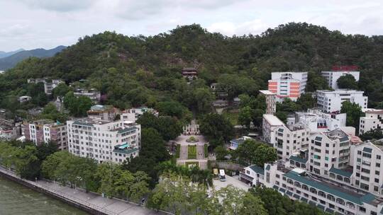 广东省潮州市古城城市风光航拍