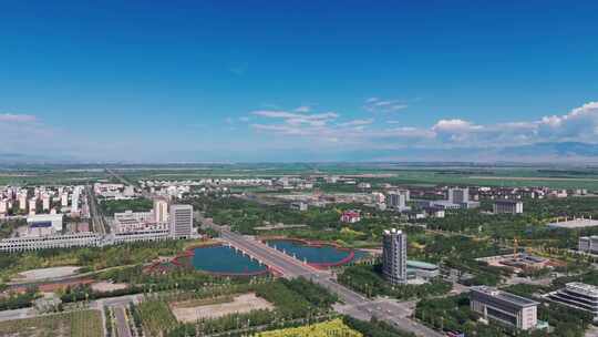 新疆第五师双河市航拍