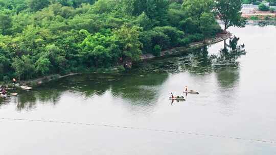 成都北湖公园航拍