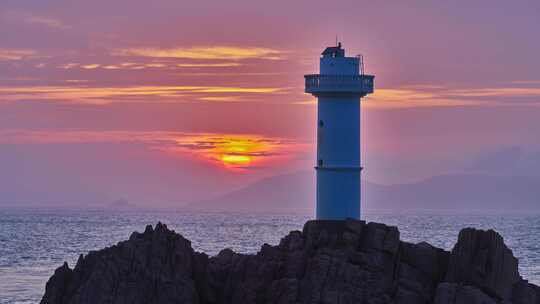 浙江舟山东福山岛日落