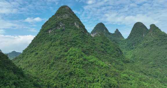 广西桂林阳朔绿水青山航拍