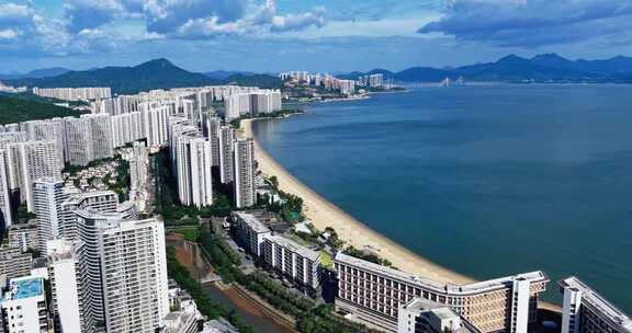 惠州小径湾海滨沙滩航拍0213_D