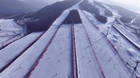 滑雪场滑雪运动