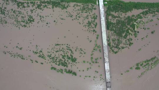 辽河洪水航拍视频素材模板下载