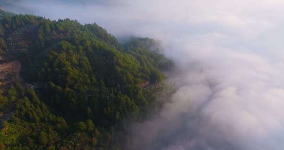 江南高山云海云雾丽水晨曦风光