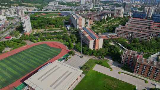 航拍厦门华夏学院