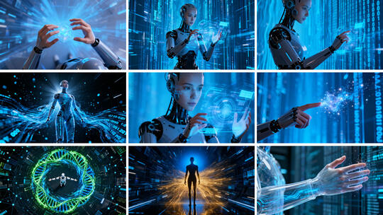 未来科技AI机器人 赛博智能人形机器人