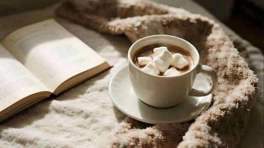 立冬热可可温暖治愈冬天视频