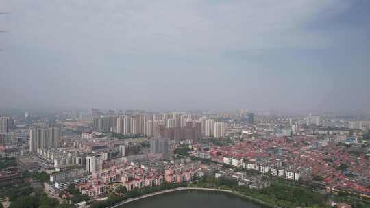 河北沧州古运河风光航拍视频素材模板下载