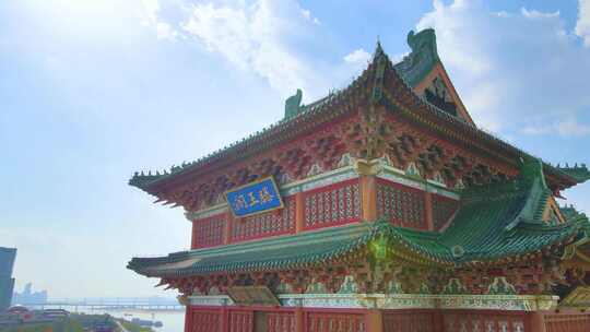 航拍南昌滕王阁5A景区名胜古迹