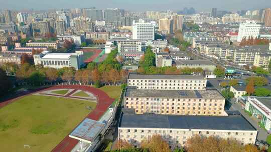 浙江大学西溪校区风景航拍