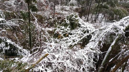 冬天郴州北湖永春仰天湖冰雪风光2