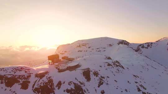 山，雪，顶部，风景