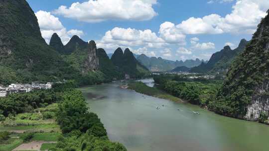 桂林山水延时航拍
