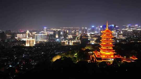 佛山魁星阁千灯湖夜景