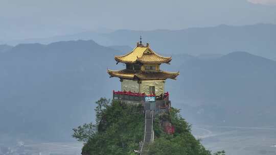 湖南怀化飞山景区航拍