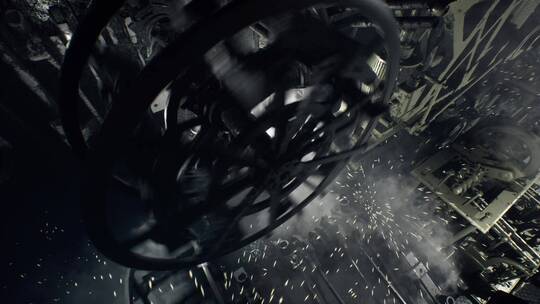 重工业工厂流水线作业生产