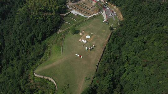 航拍浙江绍兴新昌天姥山群山