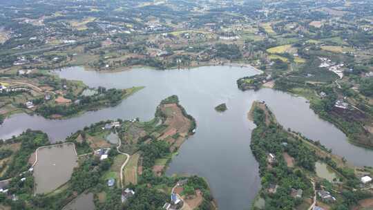 远眺江油、沃野山川