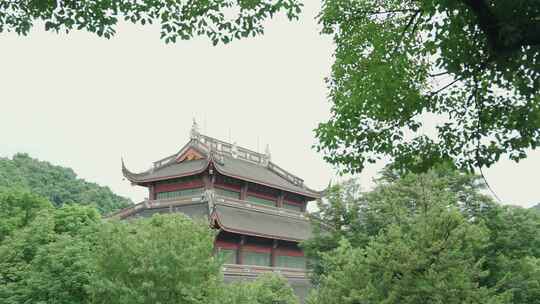 杭州灵隐寺 古建筑 自然风景