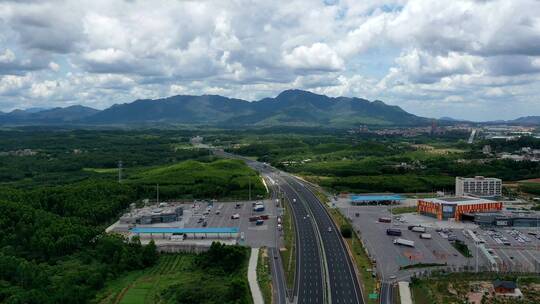 中国基建高速公路航拍延时视频素材模板下载