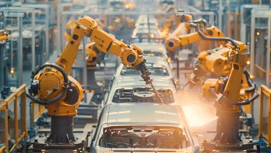 新能源汽车生产制造智能自动化工业车间