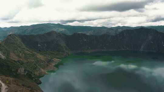 厄瓜多尔，火山口，火山，湖