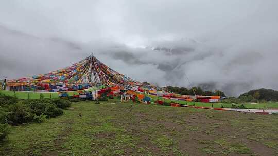 拉萨祈祷旗民俗彩旗经幡