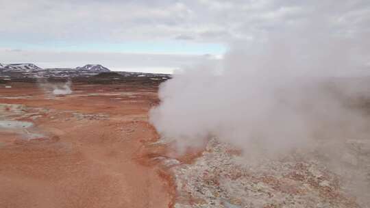 熔岩土，温泉，烟雾，火山土