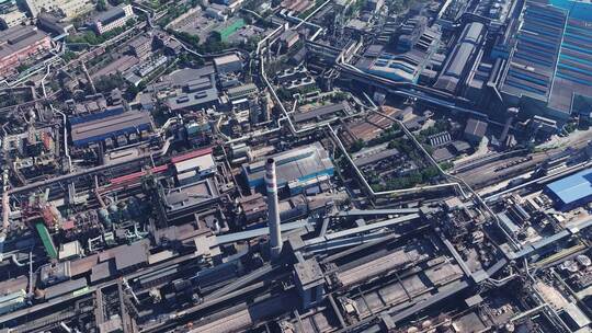 攀枝花钒钛钢铁厂攀钢集团航拍4K