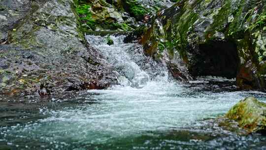 山泉水流水滴森林水流大自然酒水唯美广告