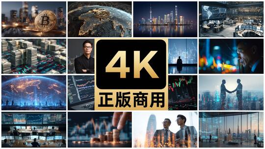 科技金融经济商务股市股票投资K线比特币高清在线视频素材下载