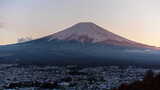 美丽的富士山富士山延时风光日本旅游人文地高清在线视频素材下载