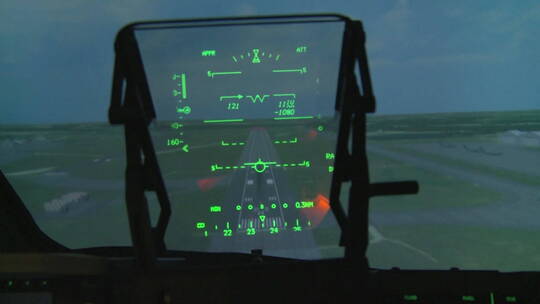 飞机驾驶舱的控制面板视频素材模板下载