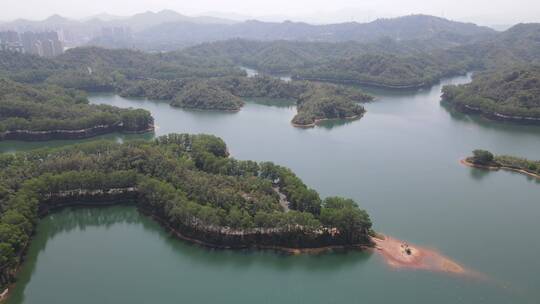 广东惠州红花湖5A景区航拍