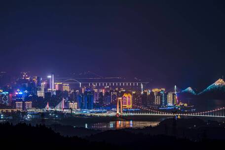 湖北宜昌航拍延时 夜景延时 延时