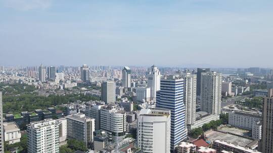 宁波海曙区天一广场4K航拍视频素材模板下载