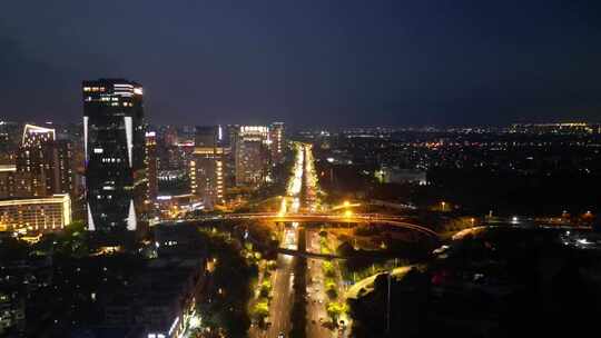 福建莆田夜景莆田立交桥夜景