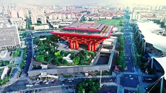 中华艺术宫上海航拍